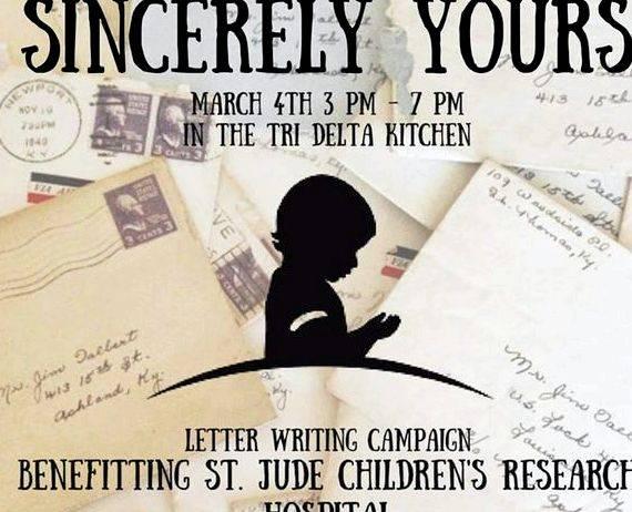 Sincerely yours letter writing campaign to say how we
