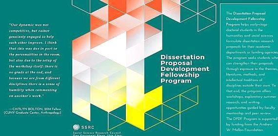 Social science research council dissertation proposal development fellowship developing academic networks that