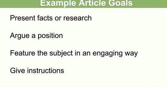 Steps in writing article for publication Learn the fundamental issues