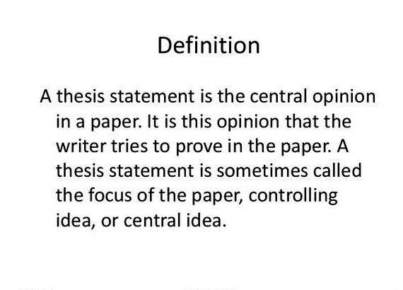 Student thesis definition in writing children are consuming far more