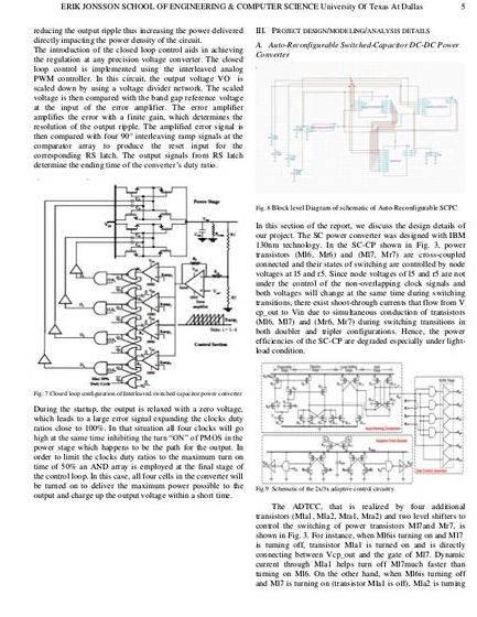 Switched capacitor converter thesis proposal where it is shown that