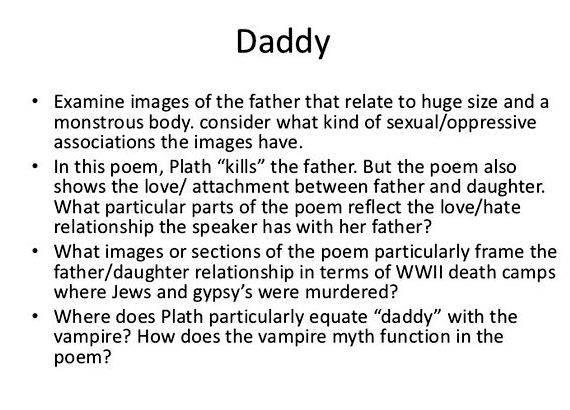Daddy by sylvia plath Essay - Words | Bartleby