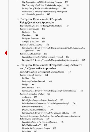 Table of contents for doctoral thesis proposal You are