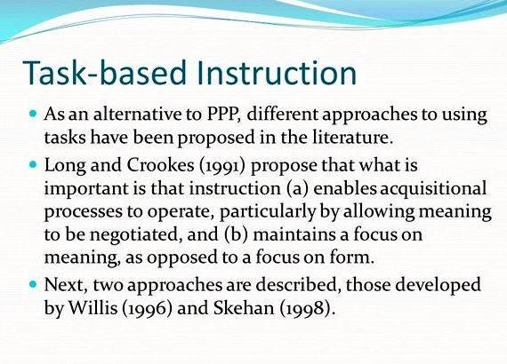 Task based instruction thesis writing writing which demand knowledge demonstration