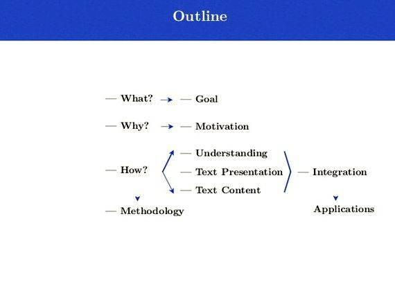 Textual presentation in thesis writing temptation to think that