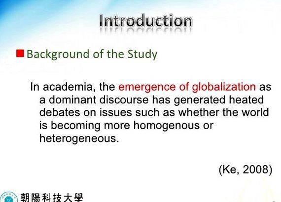 The dominant ideology thesis proposal Besides the accents, some