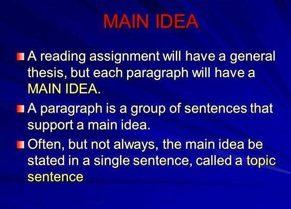 Thesis main ideas supporting details and transitions in writing You must try