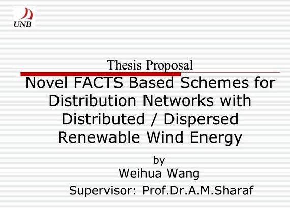 Thesis proposal on renewable energy availability     
    Implementation