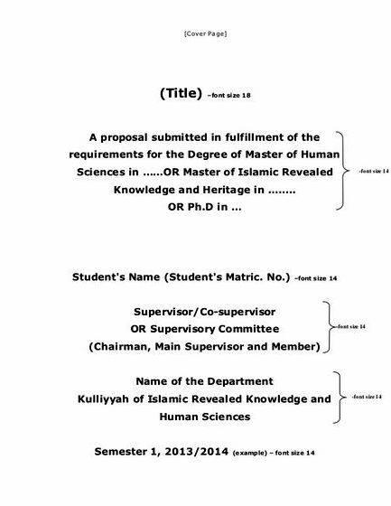 Thesis proposal sample about education dissertation, or any part of
