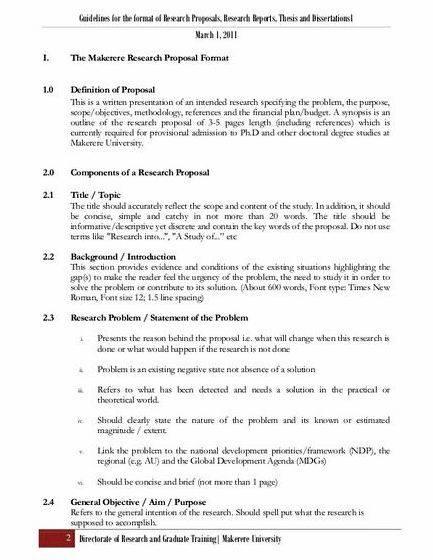 Thesis proposal writing guidelines pdf Why the writing guidelines for