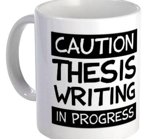 Thesis writing in progress mug in process essays are listed