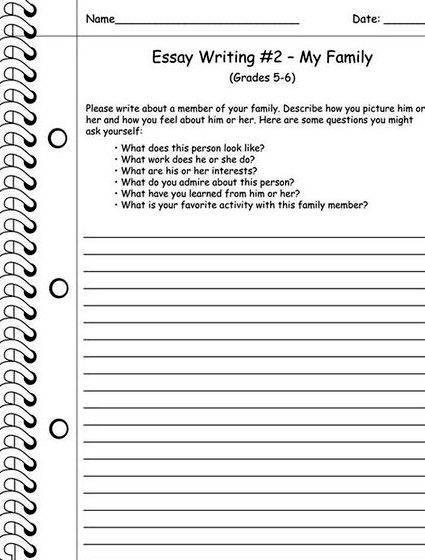 Thesis writing worksheets for middle school write an