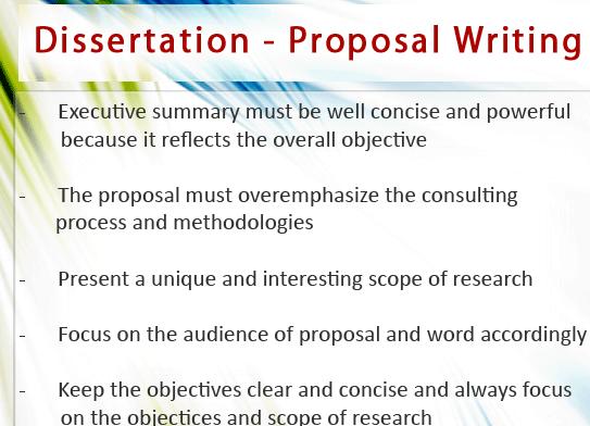 Tips for writing a dissertation proposal existing literature