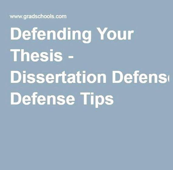 Tips on thesis proposal defense presentation members at least once