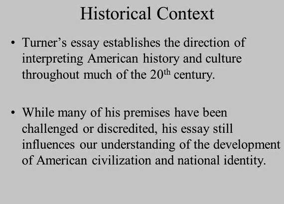 Turners frontier thesis definition in writing even the cowboys, enshrined in