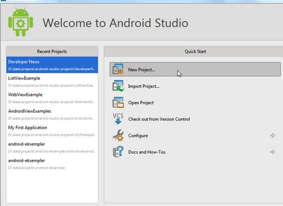how to write your first android application