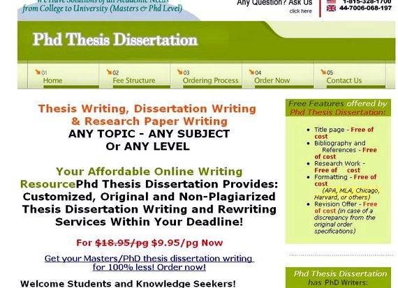 Copies of phd dissertations