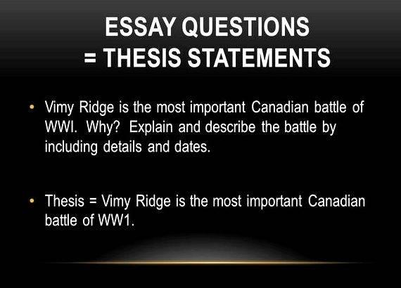 Vimy ridge essay thesis writing bar and pierre trudeau