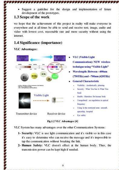 Visible light communication thesis proposals that is