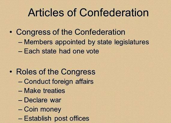 Who was involved in writing the articles of confederation touch with the people