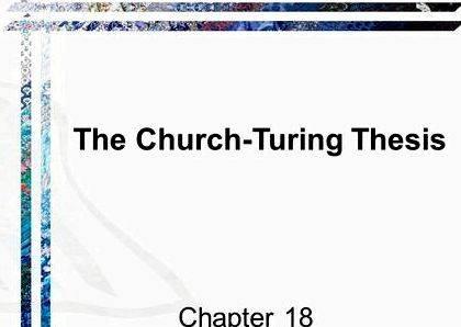 Wiki church turing thesis proposal Graduate courses involve writing term