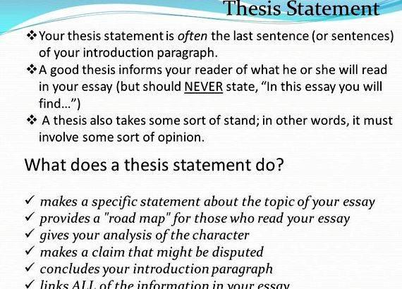 Williams thesis definition in writing How To Write an