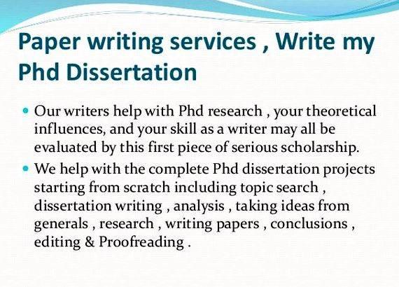 Write my phd dissertation help We guarantee the following