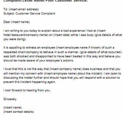 Writing a complaint customer service letter your bluff is