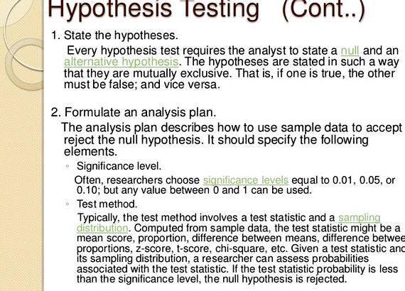good null hypothesis