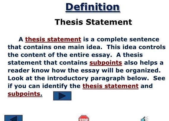 Writing a good thesis powerpoint history thesis