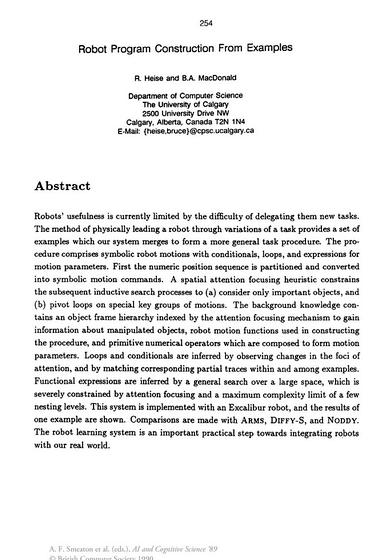 Abstract in a dissertation proposal