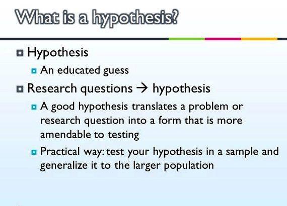 hypothesis question difference