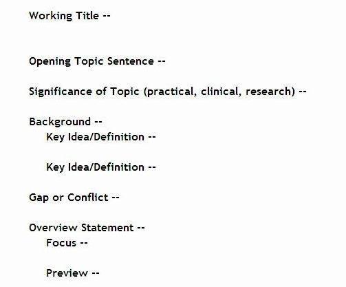 Writing a thesis driven research paper you want to