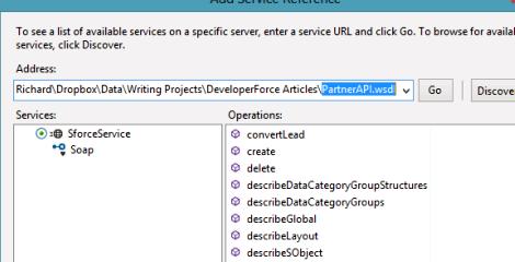 Writing a web service for salesforce fails, and then thrown an