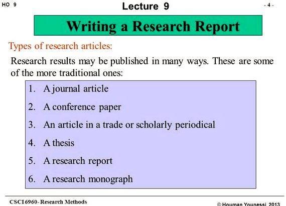 Writing and publishing your research findings and discussions self-contained chapter or