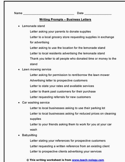 Writing business letters lesson plans In addition, we