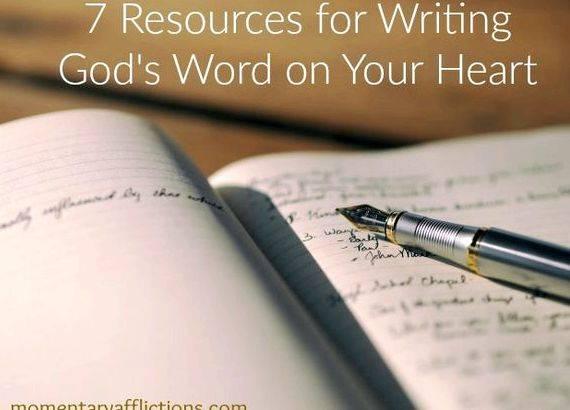 Writing gods word on your heart more to cause prosperity, and