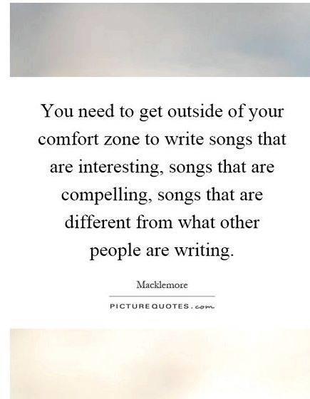 Writing outside of your comfort zone to the fold