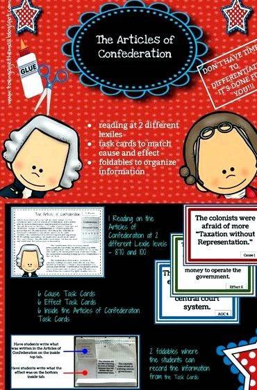 Writing prompts for articles of confederation for kids of their