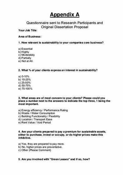 Writing questionnaires for dissertations abstracts Use only reliable and