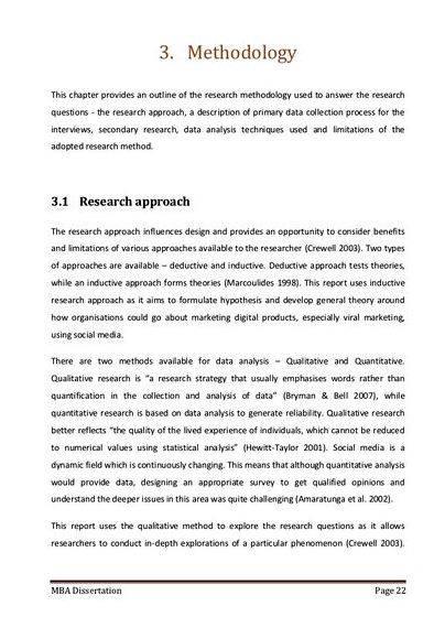 Writing research methodology for thesis The following