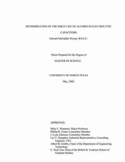 thesis paper for master's degree