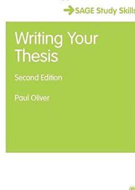 Writing your thesis paul oliver Our helpers doctor faustus thesis